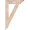Ekena Millwork Traditional Traditional Smooth Bracket w/ Offset Brace, Douglas Fir, 5 1/2"W x 20"D x 32"H BKT0604X20X32TRA01SDF - alternate 4